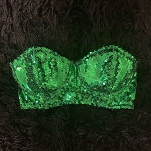 Sparkly Green Top